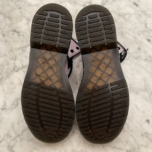 Dr. Marten metallic paint splatter suede shoes size 8 - Picture 6 of 9